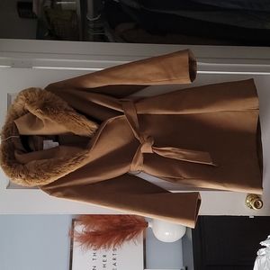 CLOSET CLEAN OUT H&M Fur-lined hood coat